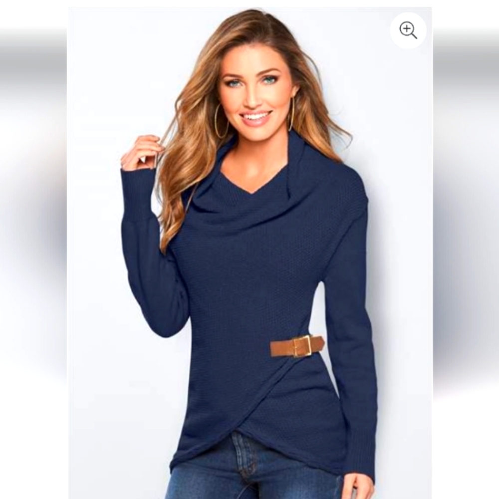 Sexy Cowl Neck Sweater